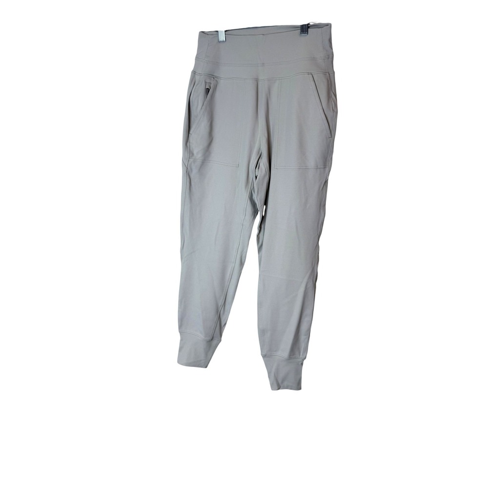 Athleta Jogger Pants Womens‎ Small Petite Beige High Rise Stretch Pockets Lounge